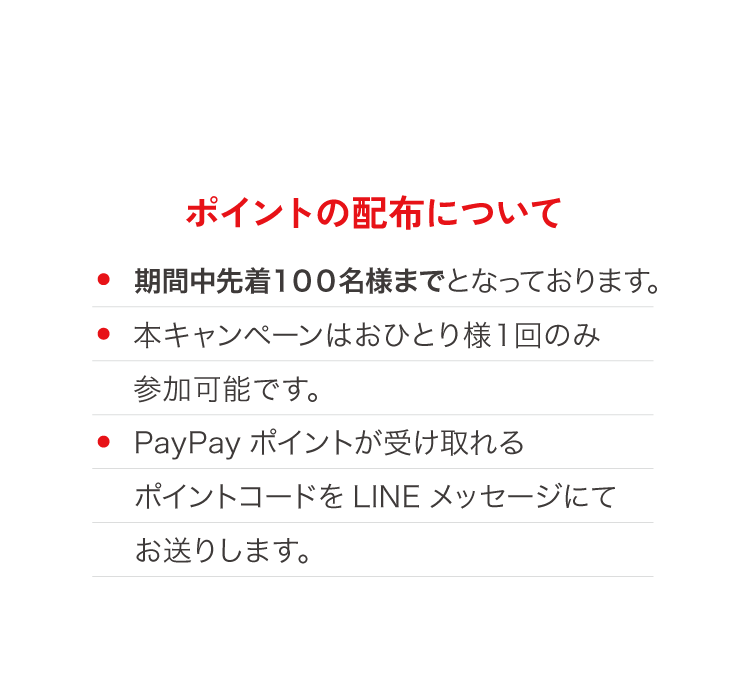 キャンペーン概要 ポイントの配布について