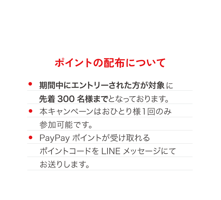 キャンペーン概要 ポイントの配布について